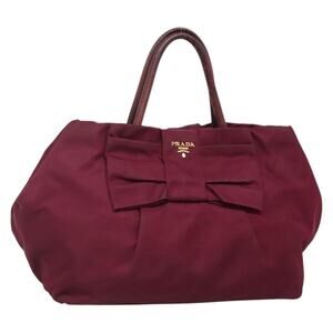 Prada Nylon Handbag Purple